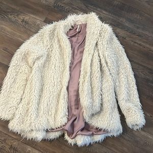 Free People Furry Coat